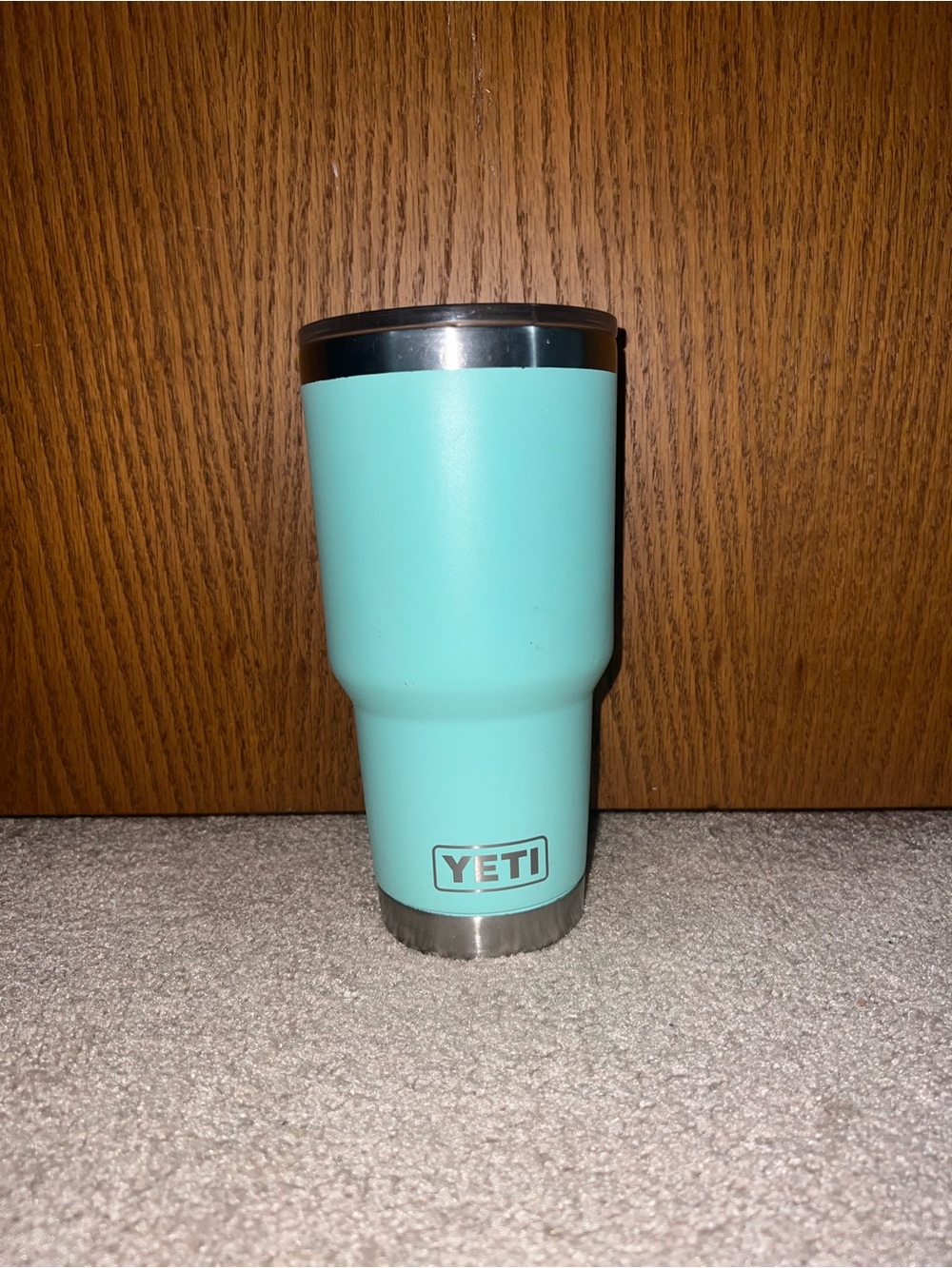 Teal Yeti tumbler